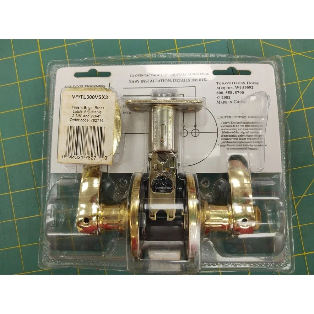 Design House bed & bath turn button locking Reversible Lever Handle VP/TL300VSX3